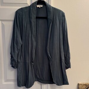 Entro Green Open Front Cardigan